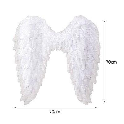 Angel Wings Fairy Wings with Elastic Straps Adults White.
