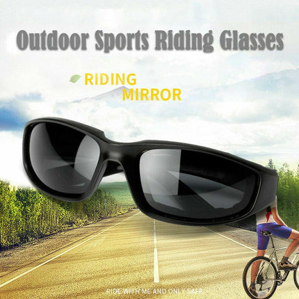 3pcs Chopper Foam Padded Motorcycle Riding Glasses Sunglasses Windproof Goggles.