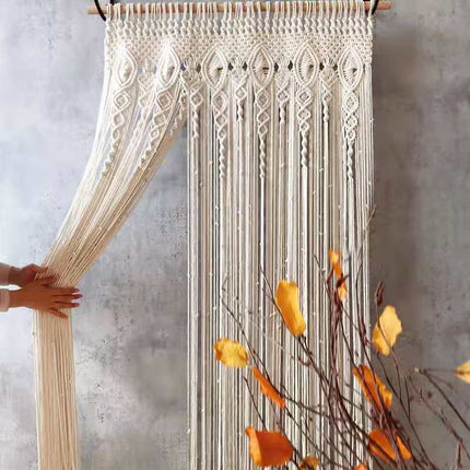 2m Heavy Duty Macrame Curtain Boho Woven Wall Hanging Window Doorway Wedding.