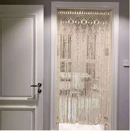 2m Heavy Duty Macrame Curtain Boho Woven Wall Hanging Window Doorway Wedding.