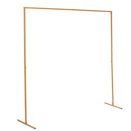 Wedding Arch Gold Square Backdrop Flower Display Stand Background 2.2M.