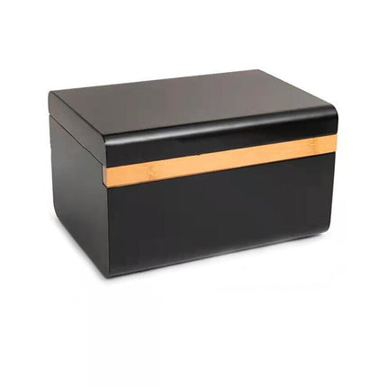 Wooden Storage Chest With Movable Tray Wood Lockable Stash Box Rolling Tray Gift.