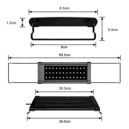 LED Light 40cm Full Spectrum Aquarium Lighting Aqua Plant Fish Tank Lamp 15W.