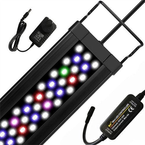 2Sets LED Light 40cm Full Spectrum Aquarium Lighting Aqua Plant Fish Tank Lamp 15W.