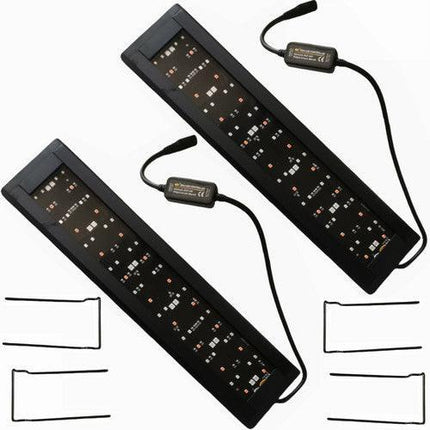 2Sets LED Light 40cm Full Spectrum Aquarium Lighting Aqua Plant Fish Tank Lamp 15W.
