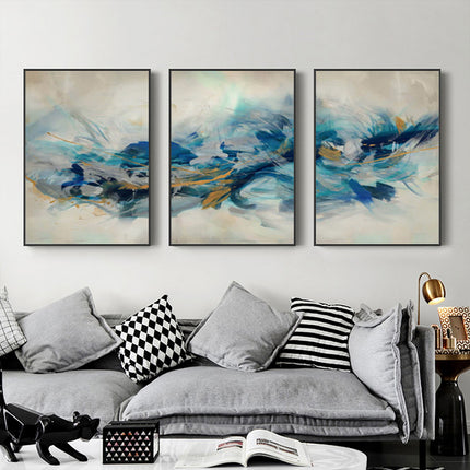 Wall Art 60cmx90cm The Universal 3 Sets Black Frame Canvas.