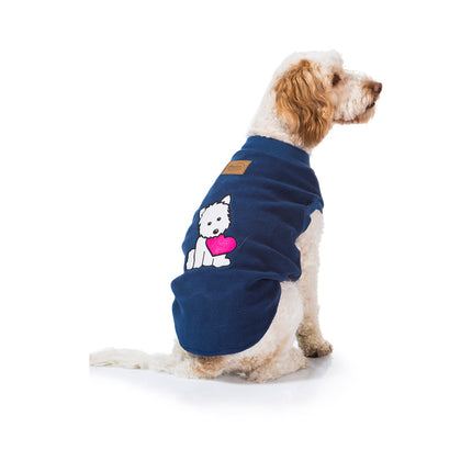 Puppy Heart Blue Dog Pyjamas 40cm.