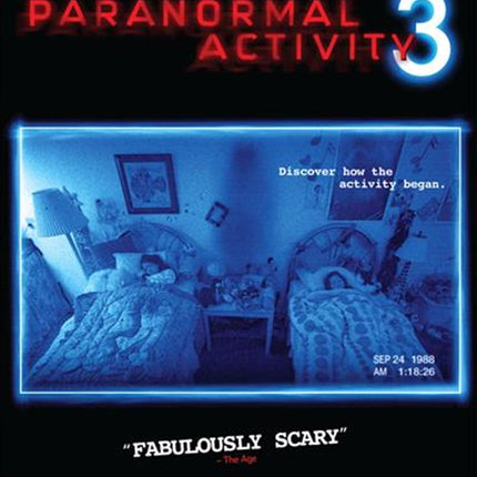 Paranormal Activity 3 DVD.
