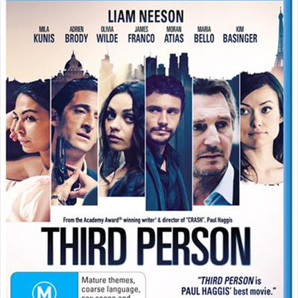 Third Person Blu-ray.