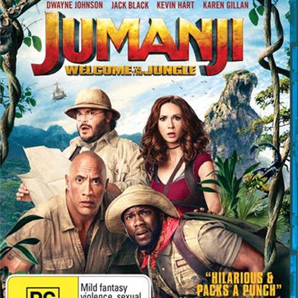 Jumanji - Welcome To The Jungle Blu-ray.