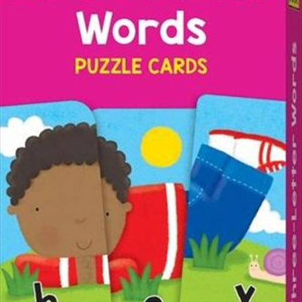 Three-letter Words : School Zone Puzzle Cards.