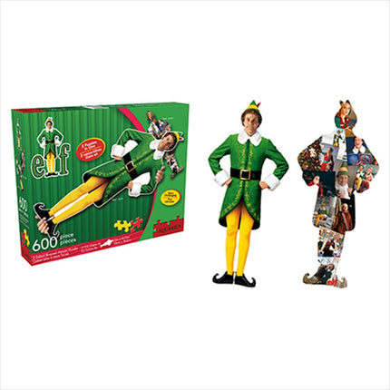 Elf  Buddy & Collage Double Sided 600 Piece Puzzle.