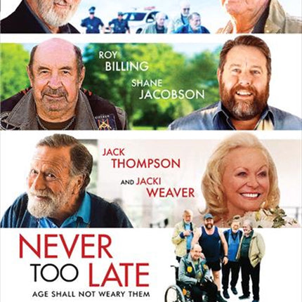 Never Too Late DVD.