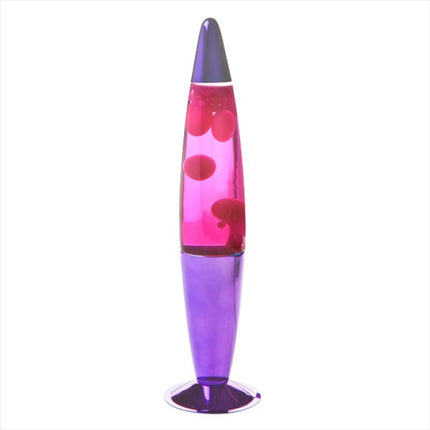 Purple/Pink Metallic Peace Lava Lamp.