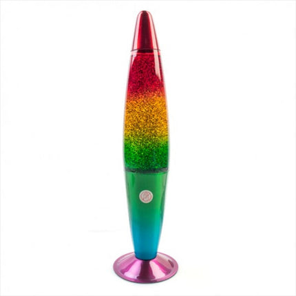 Rainbow Glitter Lamp.