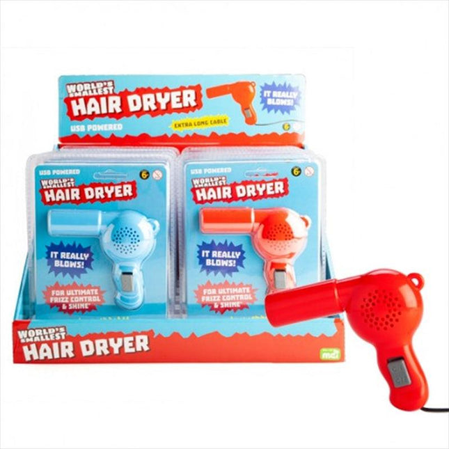 World's Smallest Hair Dryer.