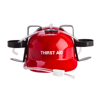 Thirst Aid Drinking Hat.