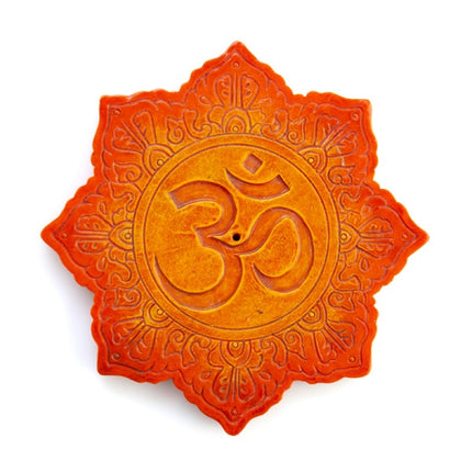 Orange Om Incense Burner.