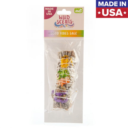 Wild Scents Good Vibes Sage & Herbs Smudge Stick.