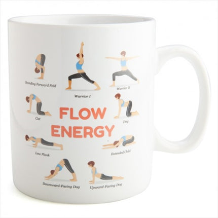 Yoga Poses Giant Coffee Mug.