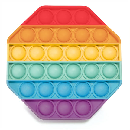 Rainbow Octagon Push And Pop.