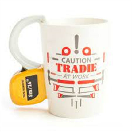 Tradies Mates Measuring Tape Mug.