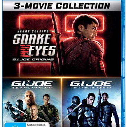 G.I.Joe / G.I.Joe - Retaliation / Snake Eyes - G.I.Joe Origins | 3 Movie Franchise Pack Blu-ray.