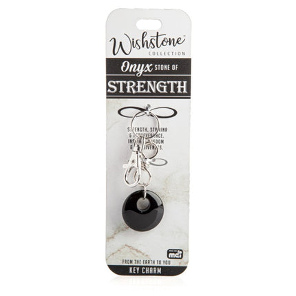Wishstone Collection Onyx Key Charm.