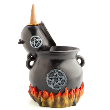 Witches' Cauldrons with LED Flames Backflow Burner.