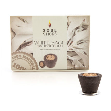 Soul Sticks White Sage Incense Cup - Set of 6.