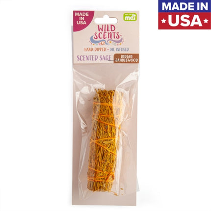 Wild Scents Indian Sandalwood Sage Smudge Stick.