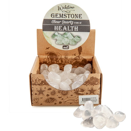 Gemstone Tumbled Clear Quartz (SENT AT RANDOM).