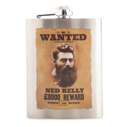 Ned Kelly Metal Flask.