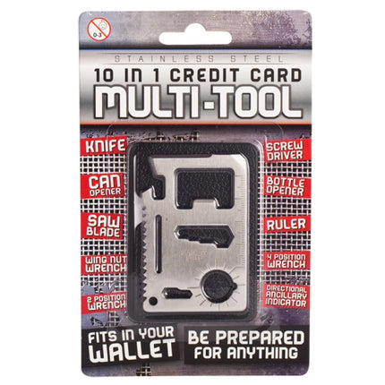 10-in-1 Credit Card Multi-Tool.