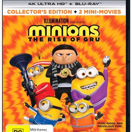 Minions - The Rise Of Gru | Blu-ray + UHD - Collector's Edition - + 2 Mini-Movies UHD.
