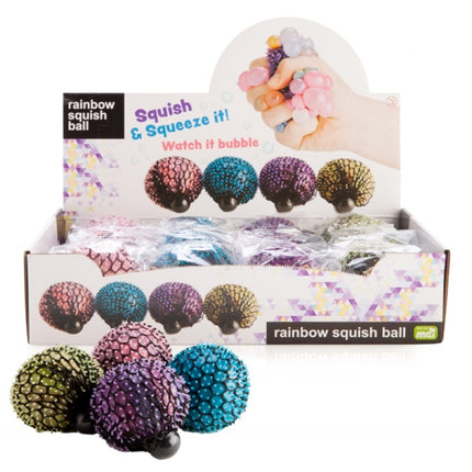 Spiky Rainbow Mesh Squish Ball (SENT AT RANDOM).