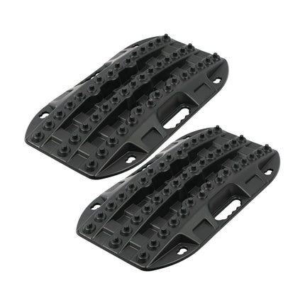 X-BULL Mini Recovery Tracks Traction Boards Sand Mud Snow 4WD 4x4 Vehicle 1 Pair Black.
