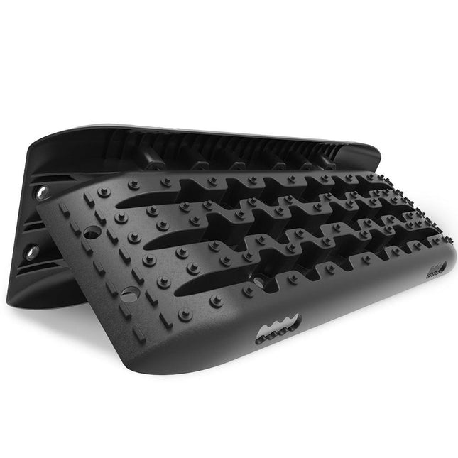 X-BULL KIT1 Recovery track Board Traction Sand trucks strap mounting 4x4 Sand Snow Car BLACK.