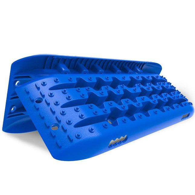 X-BULL KIT1 Recovery track Board Traction Sand trucks strap mounting 4x4 Sand Snow Car BLUE.