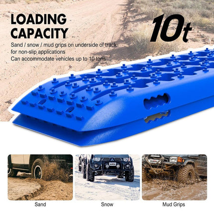 X-BULL Hitch Receiver 5T Recovery Receiver With 2PCS Recovery tracks Boards Gen2.0 Blue.