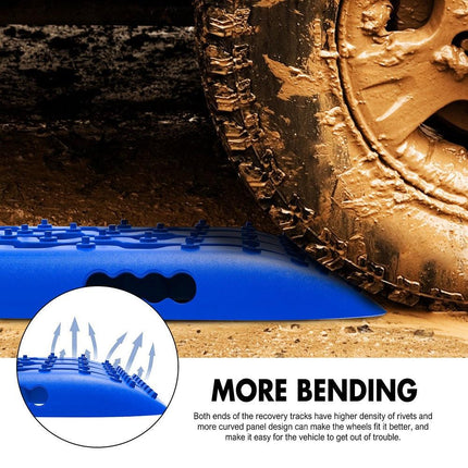 X-BULL Hitch Receiver 5T Recovery Receiver With 2PCS Recovery tracks Boards Gen2.0 Blue.