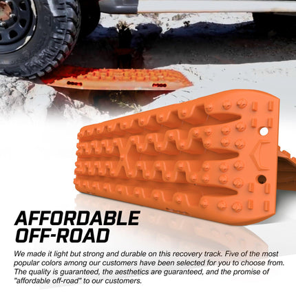 X-BULL 2PCS Recovery Tracks Snow Tracks Mud tracks 4WD With 4PC mounting bolts.