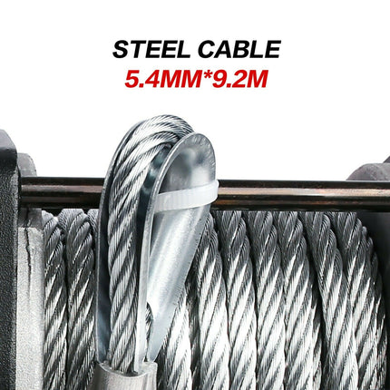 X-BULL Electric Winch 3000lbs/1360kg Wireless 12V Steel Cable ATV 4WD BOAT 4X4.