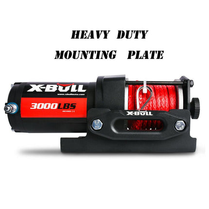 X-BULL Electric Winch 12V Wireless 3000lbs/1360kg Synthetic Rope BOAT ATV 4WD.