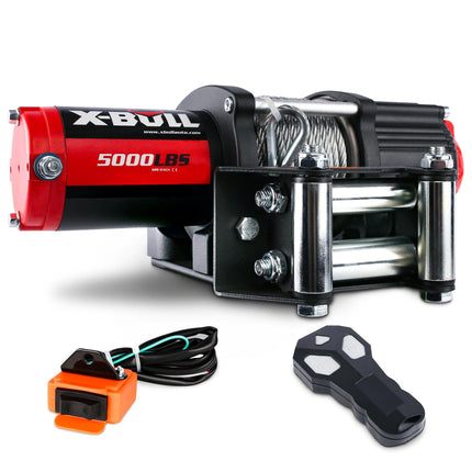 X-BULL Electric Winch 12V 5000LBS Steel Cable Wireless remote ATV UTV Boat Trailer.