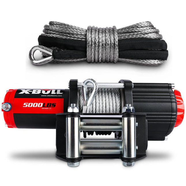 X-BULL Electric Winch 12V 5000LBS Wireless Steel Cable ATV Boat With 13M Synthetic Rope.