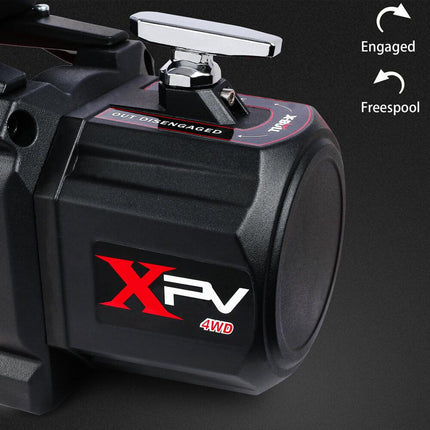 X-BULL 14500LBS Electric Winch 12V synthetic rope with Recovery Tracks Gen3.0 Red.