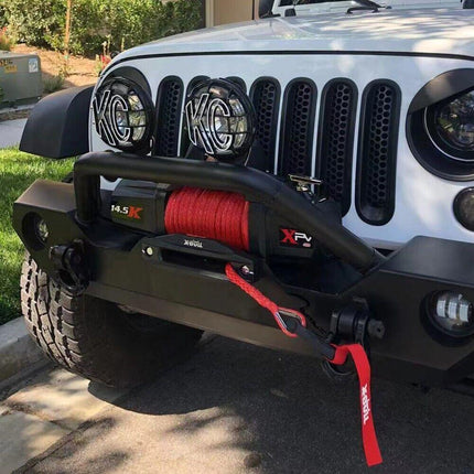 X-BULL 14500LBS Electric Winch 12V synthetic rope with Recovery Tracks Gen3.0 Red.