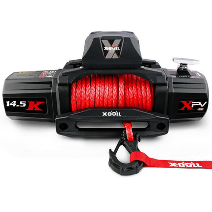 X-BULL Electric Winch 12V Synthetic Rope Wireless 14500LB Remote 4X4 4WD Boat.