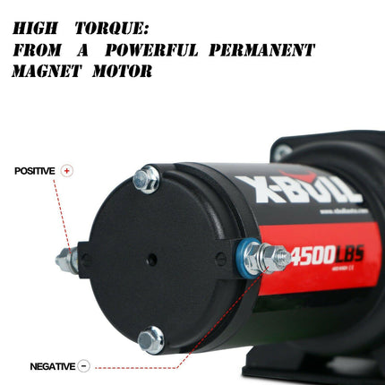 X-BULL Electric Winch 4500LBS/2041KG Steel Cable Wireless Remote Boat ATV 4WD.